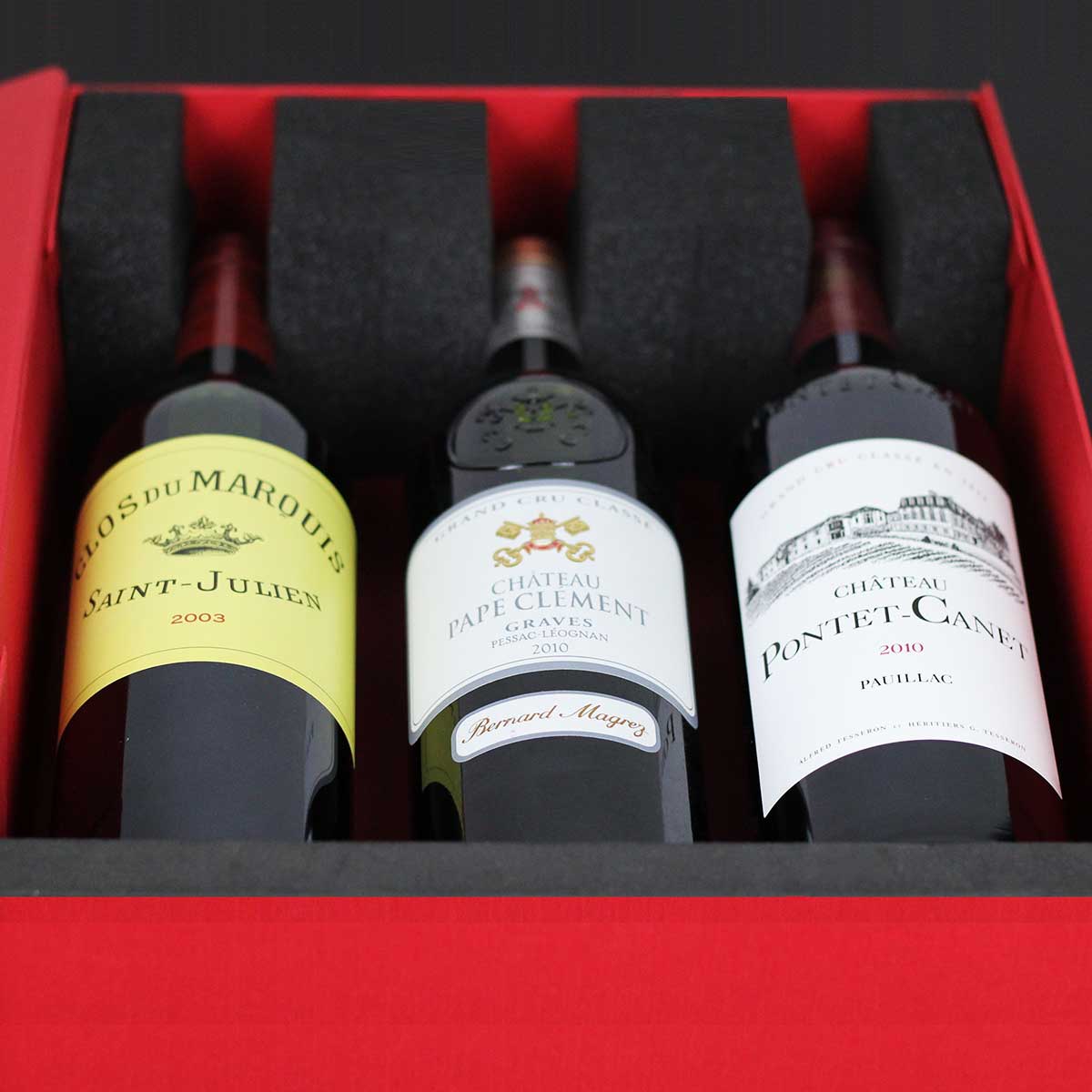 Red Wine Gift box (carry up to 3 bottles)