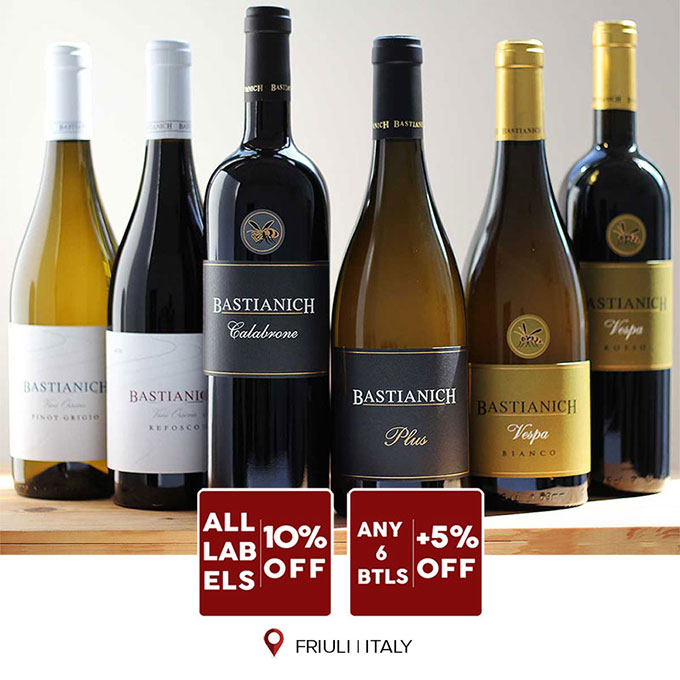 Bastianich wine promotion on Wines Online Singapore