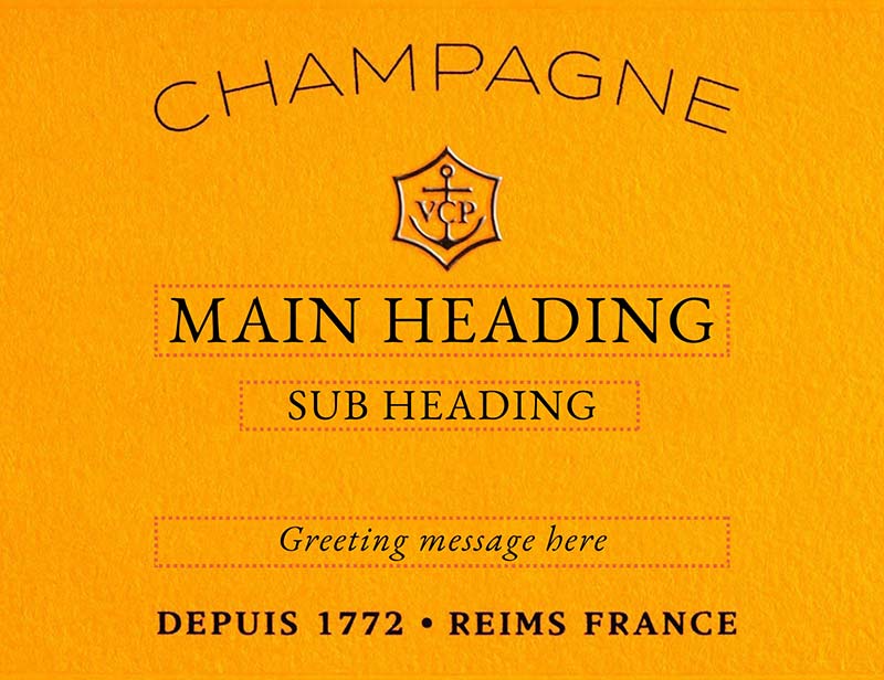 Champagne Salute Custom Label Gift