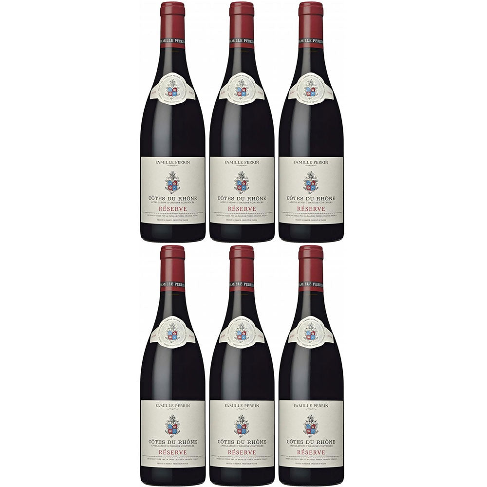 Famille Perrin Cotes du Rhone Reserve Rouge 2022 (Pay 5 Get 6 Bundle)