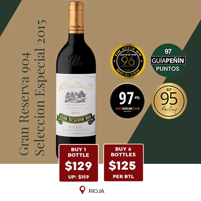 La Rioja Alta Seleccion Especial 2015 wine promotion on Wines Online Singapore