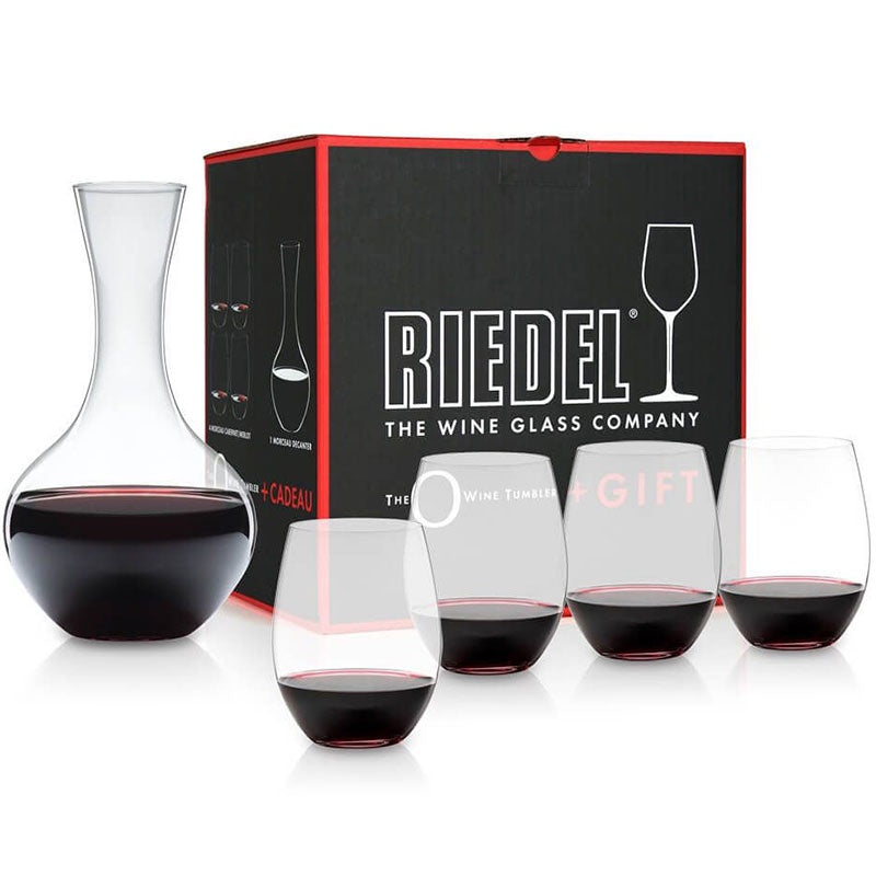 Riedel O Wine Tumbler Cabernet + Decanter Syrah Gift Set (5414/30)