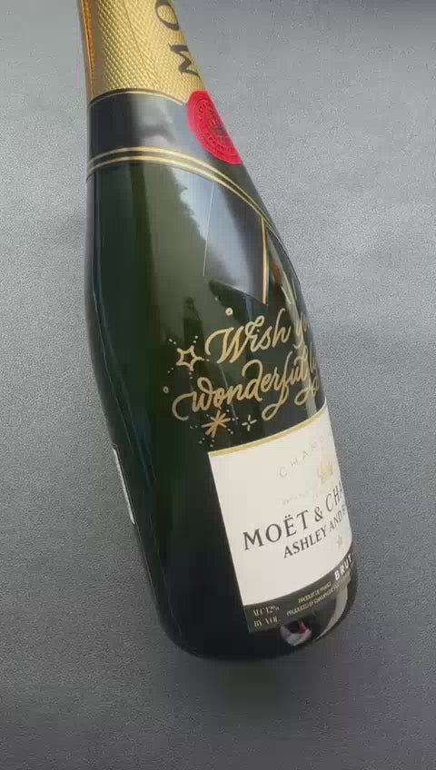 Wines Online bottle and wine glass engraving service