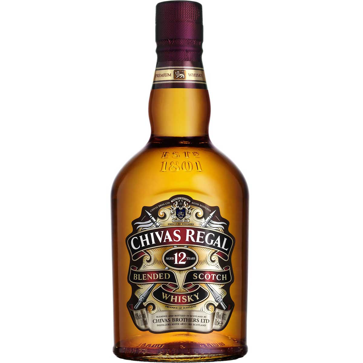 Chivas Regal 12 Year Old Blended Scotch Whisky - Wines Online