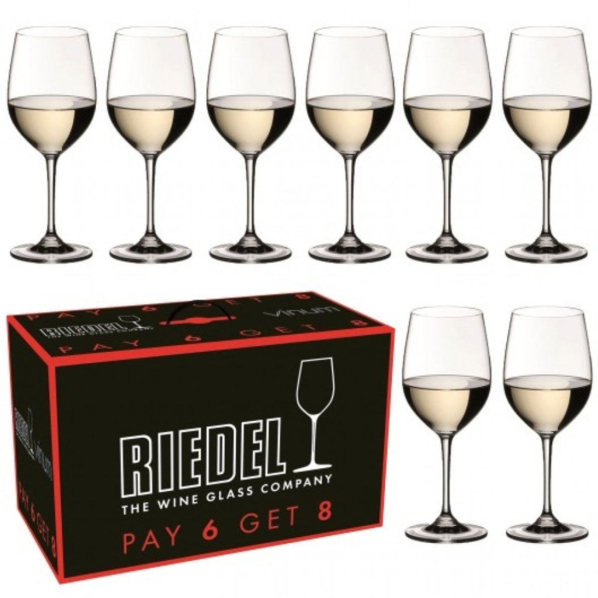 Riedel Vinum Viognier/Chardonnay (Pay 6 Get 8) (7416/05)